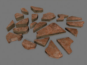stone set 3D मॉडल