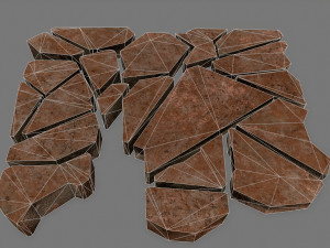 stone set 3D मॉडल