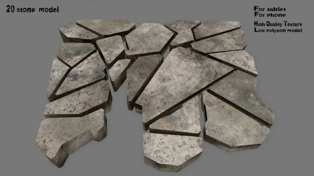 rocks 3D Model .c4d .max .obj .3ds .fbx .stl .blend 