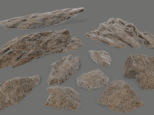 desert rocks 3D Модель