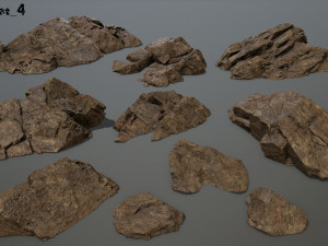 desert rock set 4 3D मॉडल