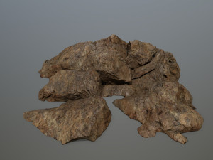desert rock set 4 Model 3D