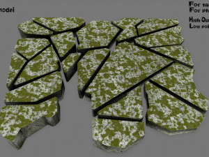stone set Modelo 3D
