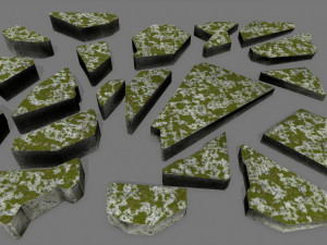 stone set Modèle 3D