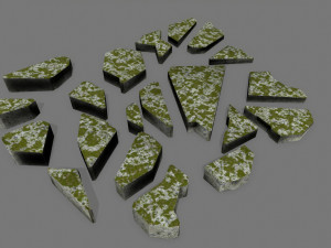 stone set Modèle 3D