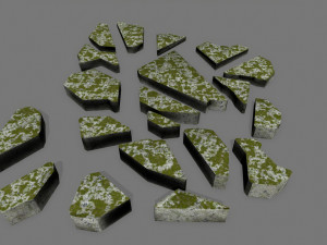 stone set Modèle 3D