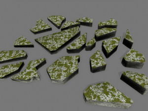 stone set Modèle 3D
