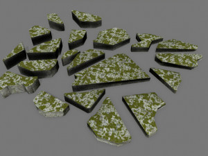 stone set Modèle 3D
