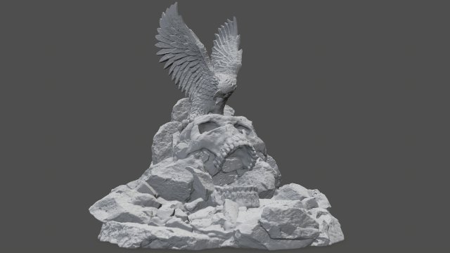 skulleagle Modelo de Impressão 3D .c4d .max .obj .3ds .fbx .stl .blend 