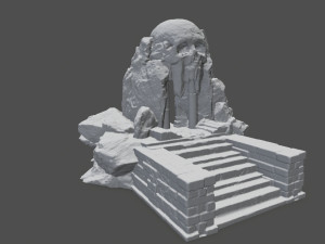 skull cave 3D Print Model