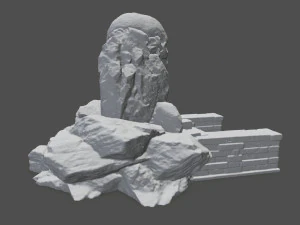 skull cave 3D Print Model