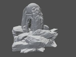 skull cave 3D Print Model