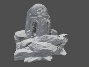 skull cave 3D Print Model