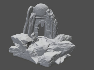 skull cave 3D Print Model