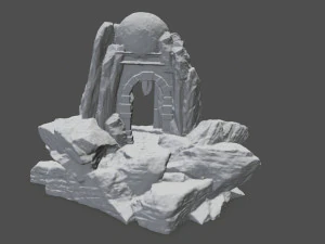 skull cave 3D Print Model