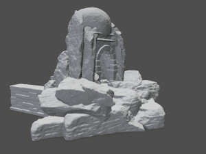 skull cave 3D Print Model