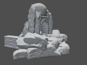 skull cave 3D Print Model