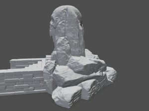 skull cave 3D Print Model