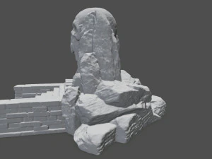skull cave 3D Print Model