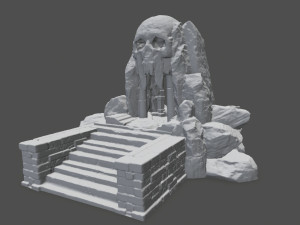 skull cave 3D Print Model