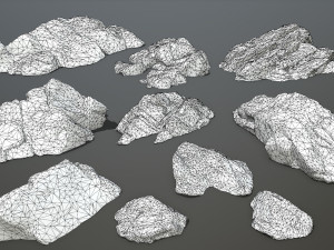 rock set 4 3D Модель