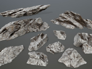 rock set 3D Модель