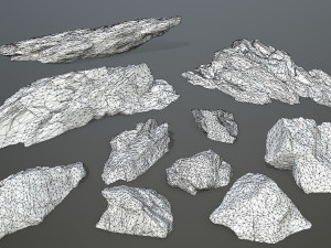 rock set 3D Model