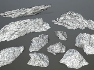rock set 3D Model