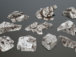 rock set Model 3D