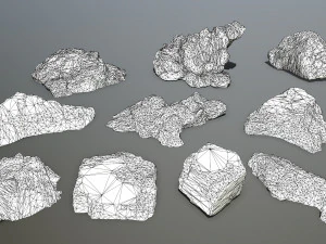 rock set 3D Model