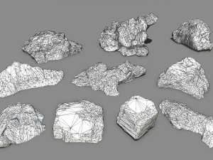 desert rock Modello 3D