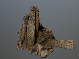 desert rock set Modello 3D