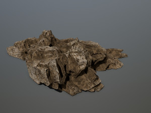 desert rock set 3D 模型