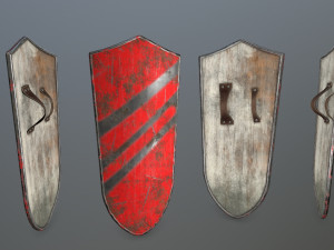 shield set Modelo 3D