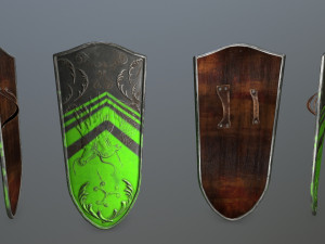 shield set Modelo 3D