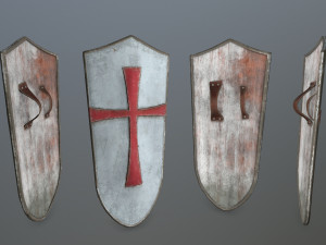 shield set Modelo 3D