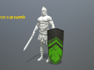 shield set Modelo 3D