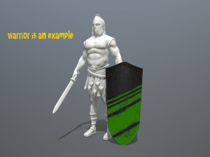 shield set Modelo 3D
