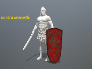 shield set Modelo 3D