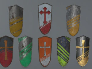 シールドセット 3Dモデル