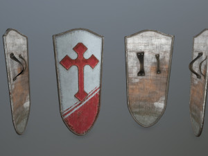 shield set 3D 모델