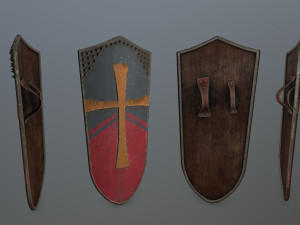 shield set 3D 모델