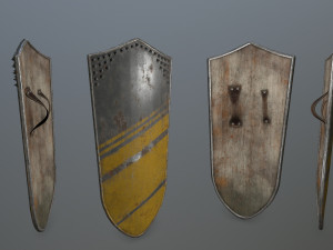 shield set 3D 모델