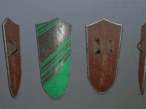 shield set 3D 모델