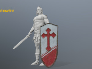 shield set 3D 모델