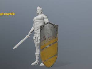 shield set 3D 모델