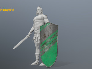 shield set 3D 모델