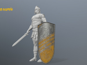 shield set 3D 모델