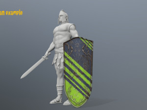 shield set 3D 모델