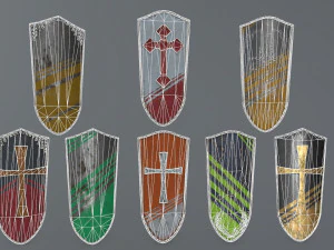 shield set 3D Model